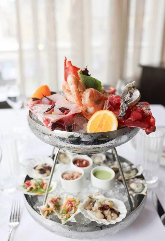 The Alston's shellfish tower and seafood platter. (Photo courtesy of The Alston)